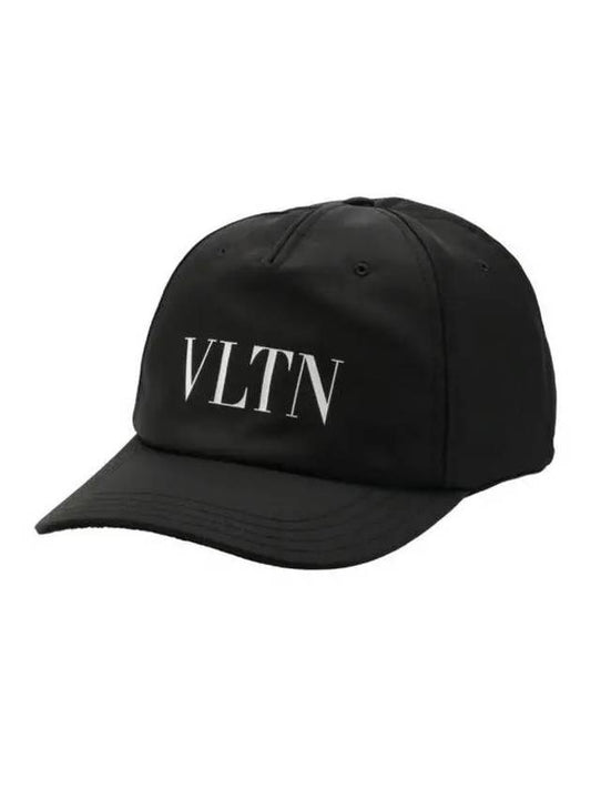 logo printed nylon ball cap black - VALENTINO - BALAAN 2