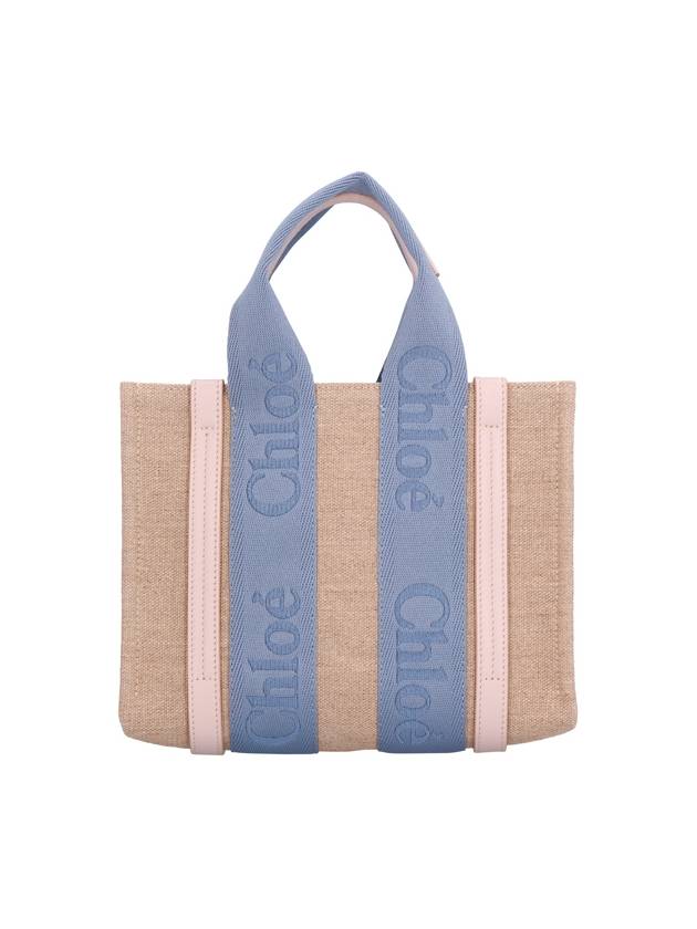 Woody Logo Small Tote Bag Blue - CHLOE - BALAAN 2