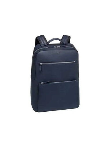 Meisterstuck Sfumato Leather Backpack Navy - MONTBLANC - BALAAN 1