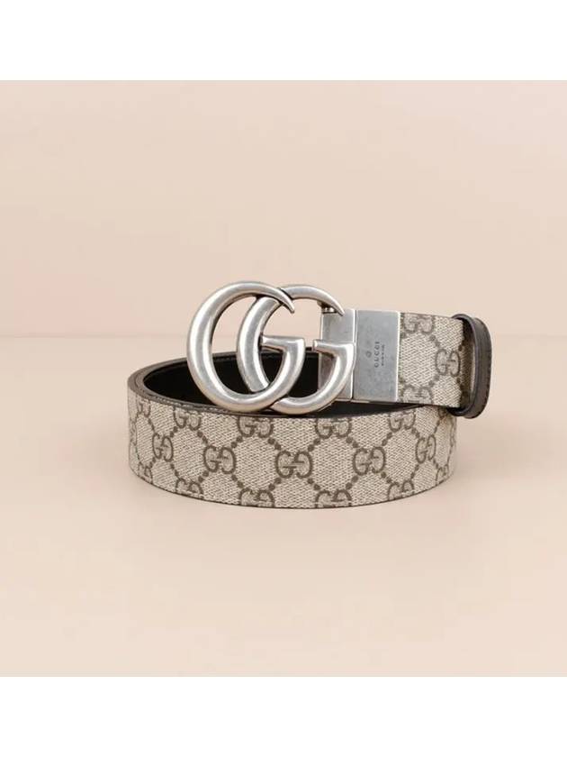 GG Marmont Reversible Leather Belt Beige - GUCCI - BALAAN 2