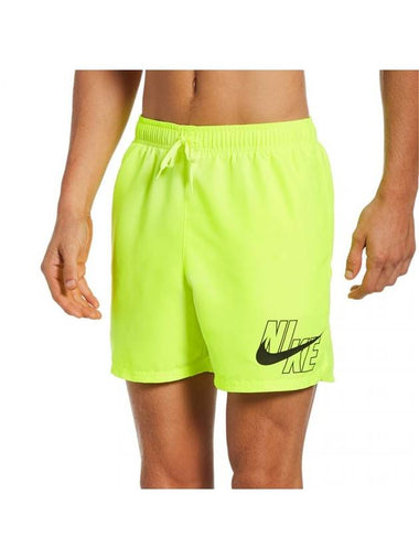 Men's 5'' Big Logo Swim Shorts Green - NIKE - BALAAN 1