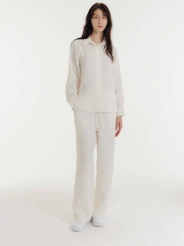 CRINKLE SHIRTS WHITE - CLAIR DE SAGE - BALAAN 3