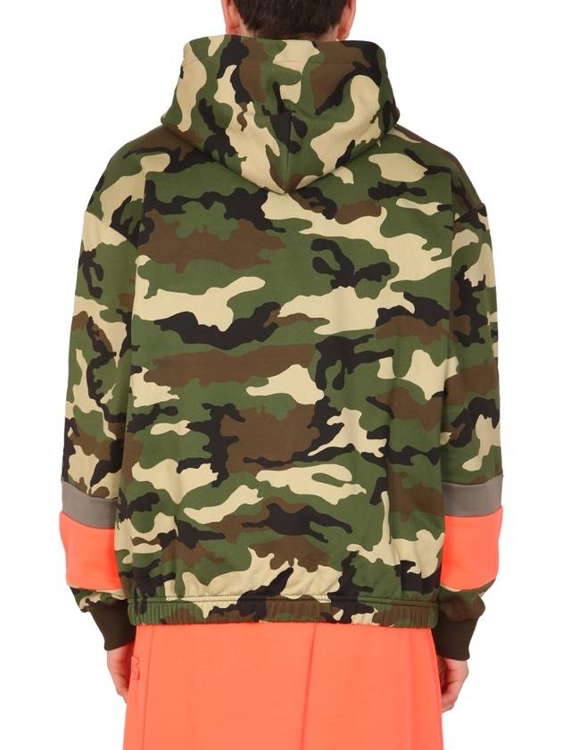 Men's Camouflage Print Hooded Green - DOLCE&GABBANA - BALAAN 4