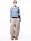 four woman women s M243PT01BEW corduroy one tuck wide pants beige - CHANCE'S NOI - BALAAN 1