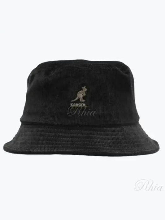 K4228HT Black Cord Corduroy Bucket Hat - KANGOL - BALAAN 1