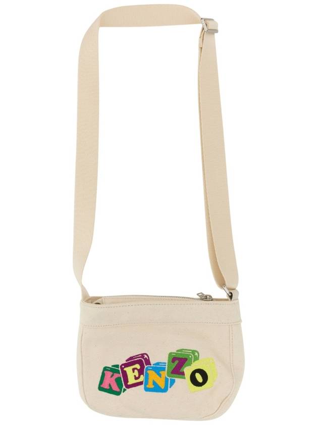 Boke Boy Small Cotton Cross Bag Beige - KENZO - BALAAN 3