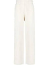 Isoli Cotton Blend Track Pants Ivory - GANNI - BALAAN 2