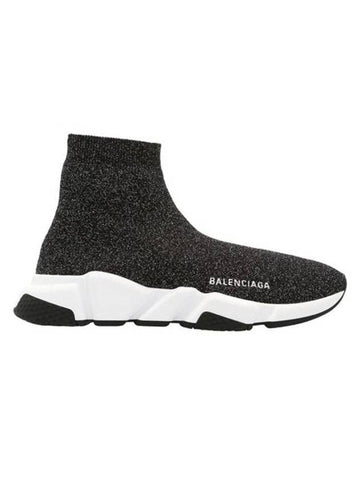 Speed ??Runner Pearl High Top Sneakers Black - BALENCIAGA - BALAAN 1