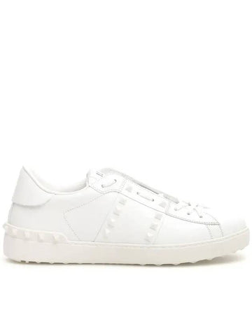 Rockstud Untitled Low Top Sneakers White - VALENTINO - BALAAN.