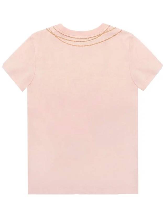 Kids Back Print T Shirt Pink JFI220 7AJ F16WG - FENDI - BALAAN 3