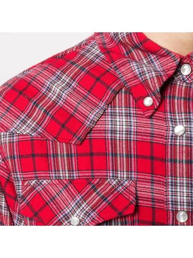 11Th Anniversary Divana Check Shirt Red - ISABEL MARANT - BALAAN 5