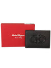 Logo Calf Leather Card Wallet Black - SALVATORE FERRAGAMO - BALAAN 6