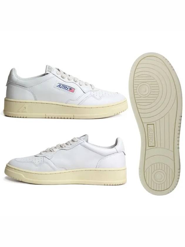 Medalist Leather Low Top Sneakers White - AUTRY - BALAAN 3