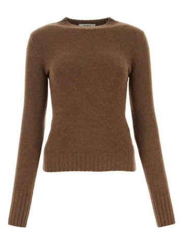 Omelia Cashmere Knit Top Brown - MAX MARA - BALAAN 1