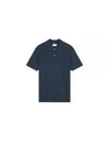 Bold Fox Head Patch Comfort Short Sleeve Polo Shirt Ink Blue - MAISON KITSUNE - BALAAN 2