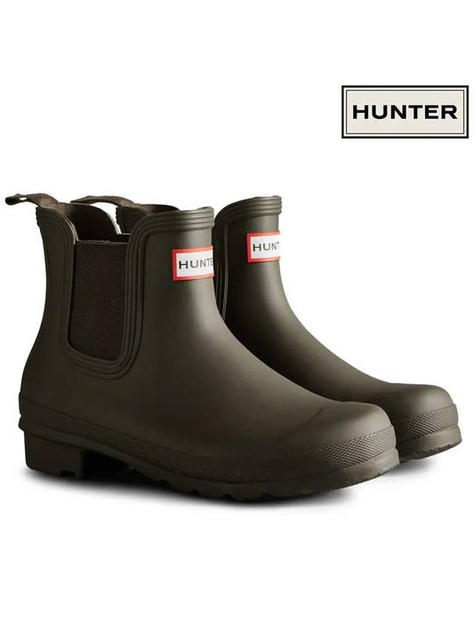 Women's Original Chelsea Rain Boots Green - HUNTER - BALAAN 2