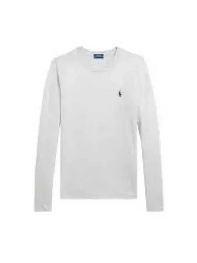 W Cotton Jersey Long Sleeve Tee Gray - POLO RALPH LAUREN - BALAAN 1