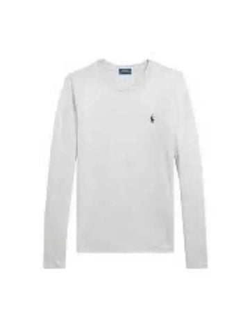 30 Points W Cotton Jersey Long Sleeve Tee Gray - POLO RALPH LAUREN - BALAAN 1