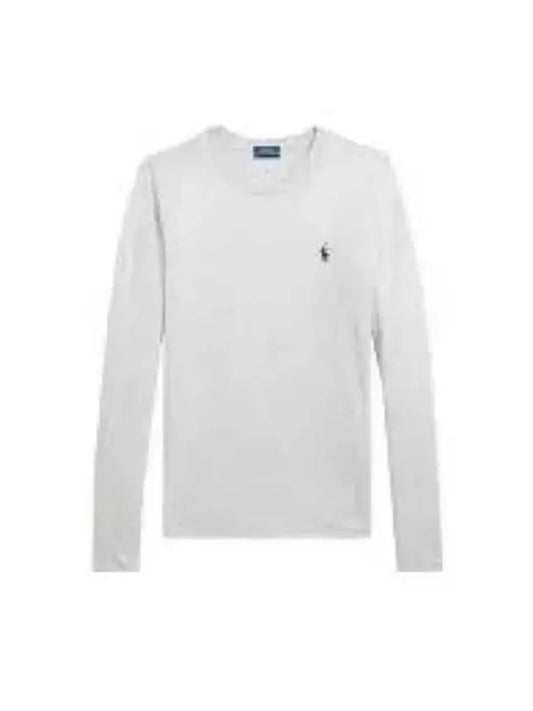 30 Points W Cotton Jersey Long Sleeve Tee Gray - POLO RALPH LAUREN - BALAAN 2