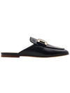 Metal Chain Leather Mule Black - TOD'S - BALAAN 3