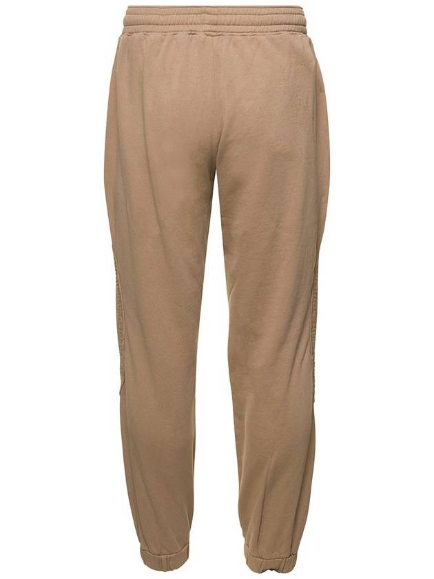 Beige Sweatpants With Logo Patch In Cotton Man - BLUEMARBLE - BALAAN 2