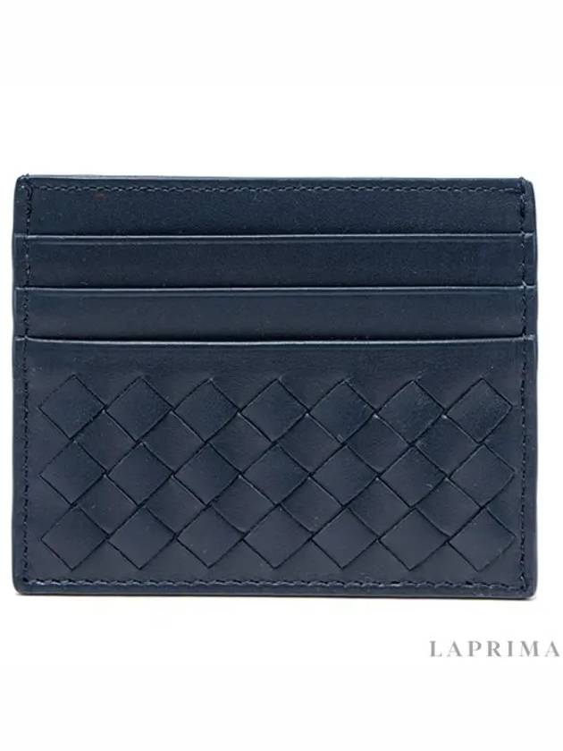 Intrecciato Classic Card Wallet Navy - BOTTEGA VENETA - BALAAN 4