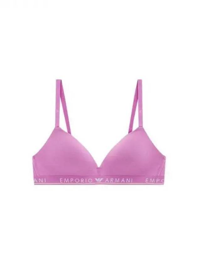 UNDERWEAR Women's Line Logo Band Triangle Bra Purple 271454 - EMPORIO ARMANI - BALAAN 1