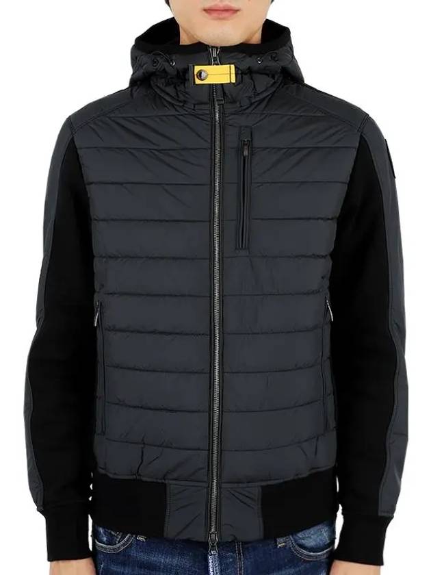 Gordon Hybrid Padded Zip-Up Jacket Black - PARAJUMPERS - BALAAN 3