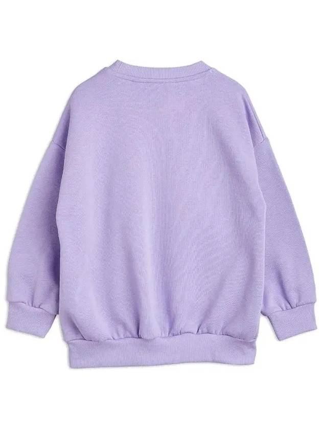 Kids Lily Embroidery Brushed Sweatshirt Purple 22720130 45 - MINI RODINI - BALAAN 3