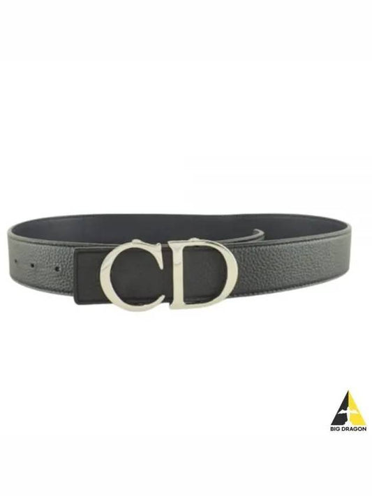 Reversible CD Leather Belt Black - DIOR - BALAAN 2