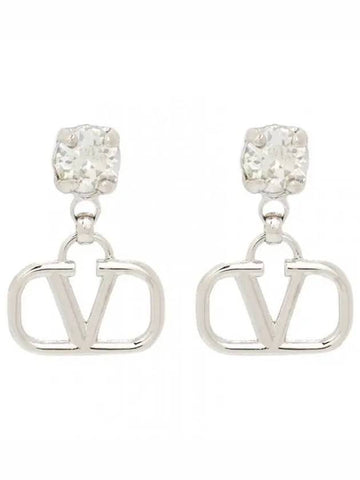 V Logo Signature Women s Earrings J0H29YCW 68S - VALENTINO - BALAAN 1