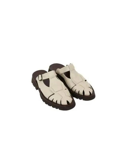 Fisherman leather sandals WFP22CASL002 CUSTARD - HEREU - BALAAN 2