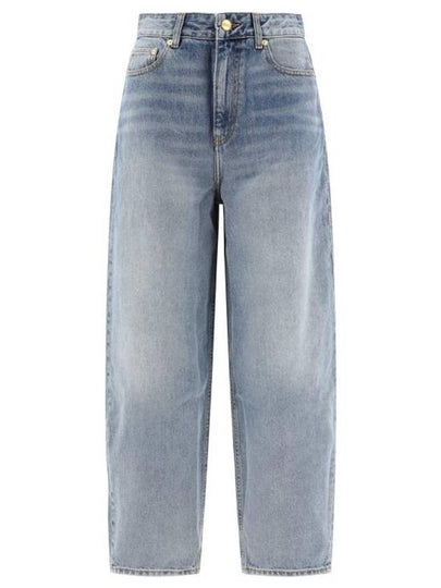 Denim Straight Pants J1641565 BLUE - GANNI - BALAAN 2