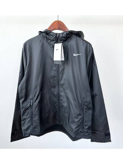 Essential Woven Running Hooded Jacket Black - NIKE - BALAAN 2