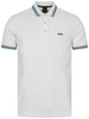 Paddy Cotton Short Sleeve Polo Shirt White - HUGO BOSS - BALAAN 3