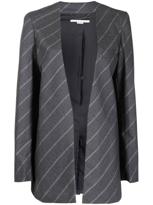 Wool Blazer WITH Diagonal Stripe Motif 6500213AR7501262 B0650035846 - STELLA MCCARTNEY - BALAAN 2