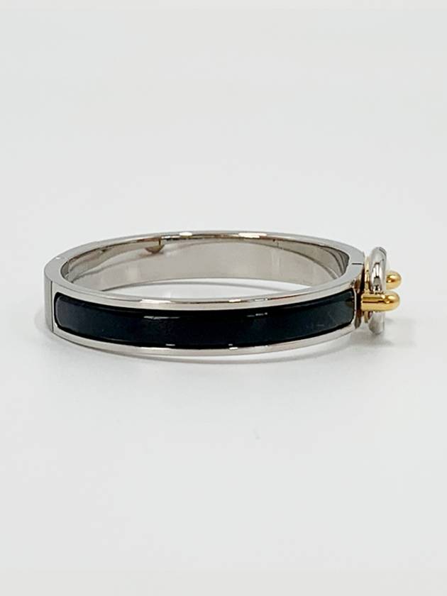 Mini Click Chandal Bracelet Palladium Hardware Noir - HERMES - BALAAN 5