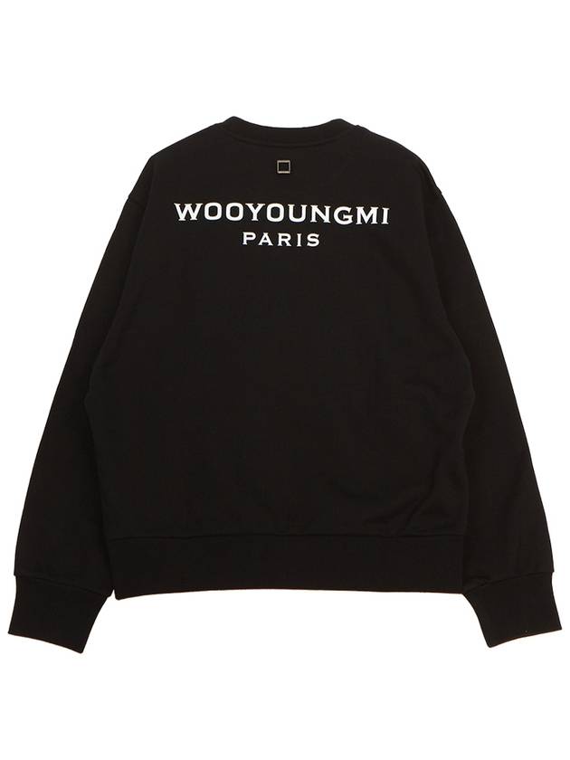 Women's Back Logo Sweatshirt Black - WOOYOUNGMI - BALAAN 3