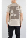 Small Logo Print Short Sleeve T-Shirt Dove Grey - STONE ISLAND - BALAAN 5