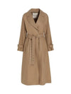 ETrench Gabardine Trench Coat Pale Camel - MAX MARA - BALAAN 2