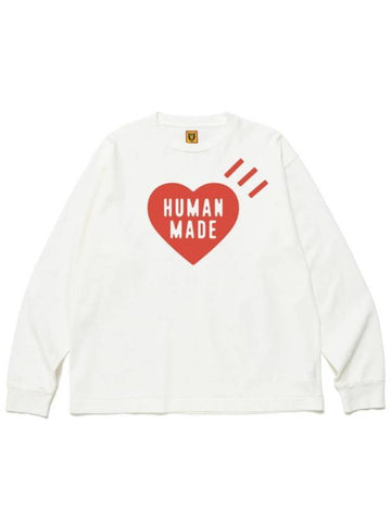 Valentine's Day Daily Red Long Sleeve TShirt 20240214 HM27CS0214 - HUMAN MADE - BALAAN 1