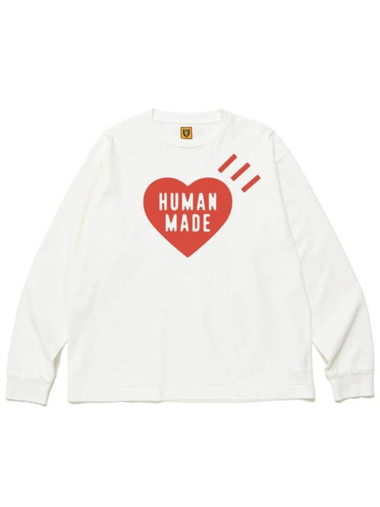 Valentine's Day Daily Red Long Sleeve TShirt 20240214 HM27CS0214 - HUMAN MADE - BALAAN 1