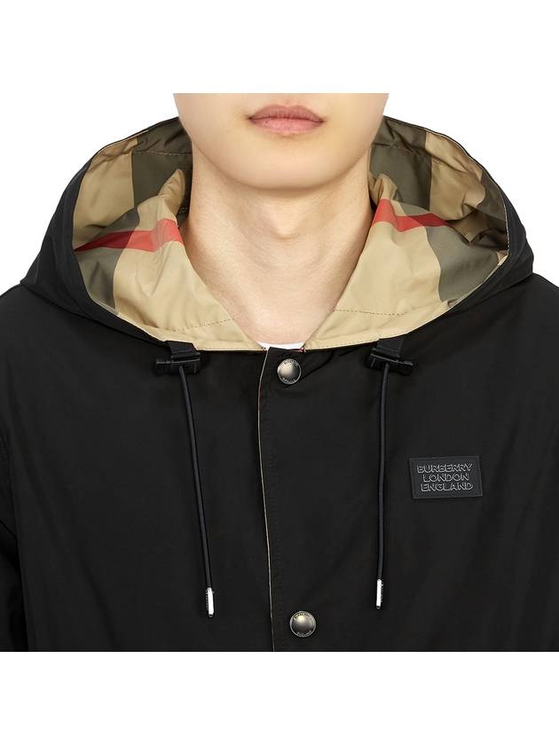 Reversible Check Hooded Jacket Archive Beige - BURBERRY - BALAAN 10