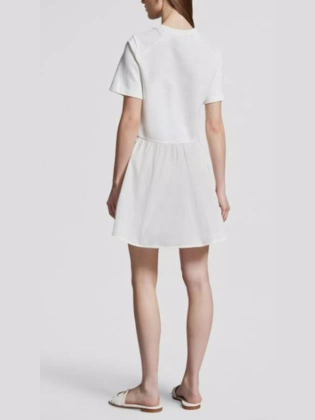 Slim Fit Flare Short Dress White - MONCLER - BALAAN 6