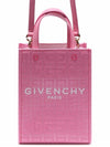 4G Canvas Vertical Mini G Tote Bag Bright Pink - GIVENCHY - BALAAN 2