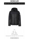 1A00071 596VN 999 GLOAS Logo Patch Down Hooded Jacket Black Men's Jacket TLS - MONCLER - BALAAN 2