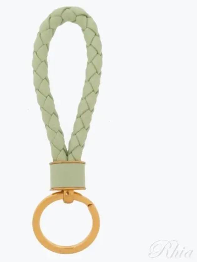 Intrecciato Lambskin Key Holder Green - BOTTEGA VENETA - BALAAN 2