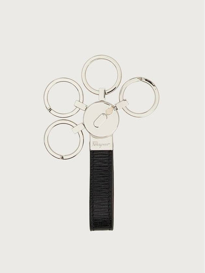 Gancini Key Ring Black - SALVATORE FERRAGAMO - BALAAN 2