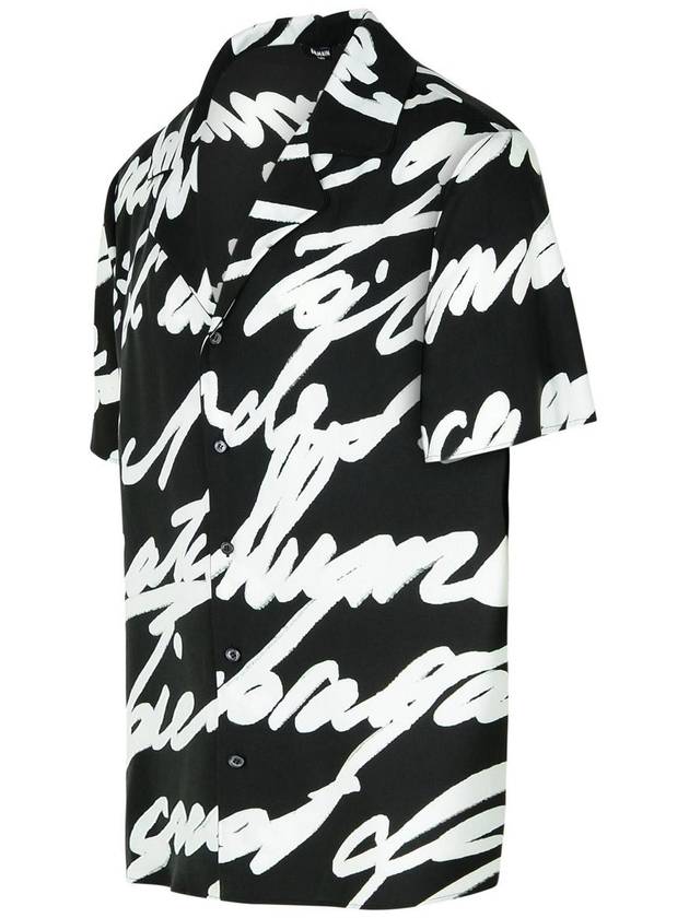 Balmain Black Viscose Shirt - BALMAIN - BALAAN 2