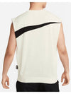 Swoosh Knit Vest Ivory - NIKE - BALAAN 3